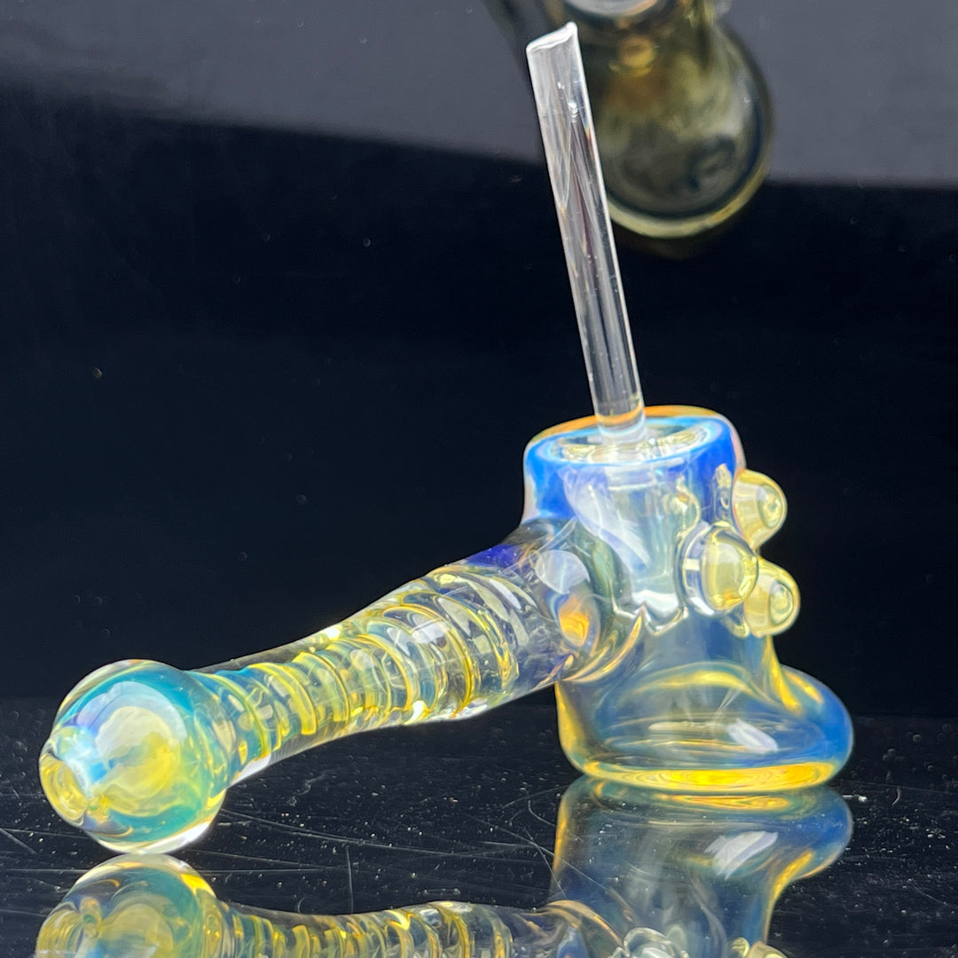 Silver Fumed Hash Hammer Glass Pipe Crondo Glassics   