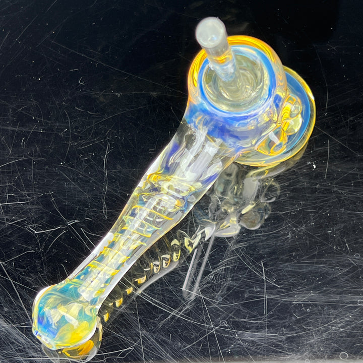 Silver Fumed Hash Hammer Glass Pipe Crondo Glassics   