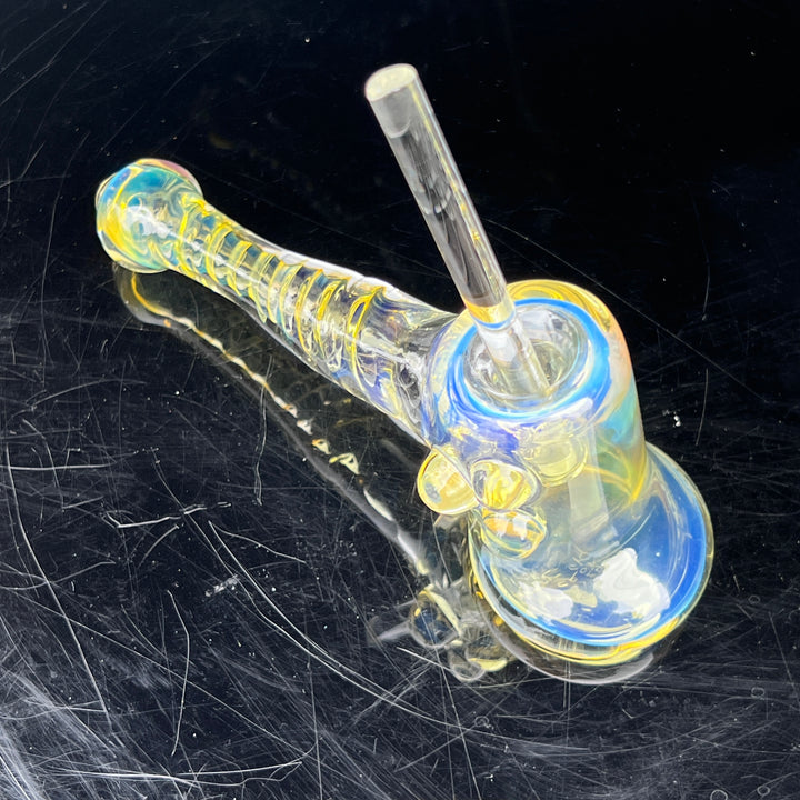 Silver Fumed Hash Hammer Glass Pipe Crondo Glassics   