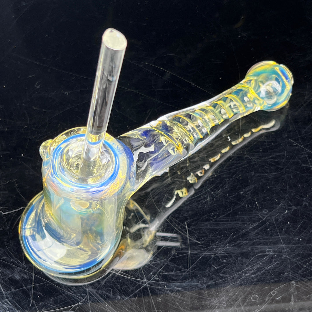 Silver Fumed Hash Hammer Glass Pipe Crondo Glassics   