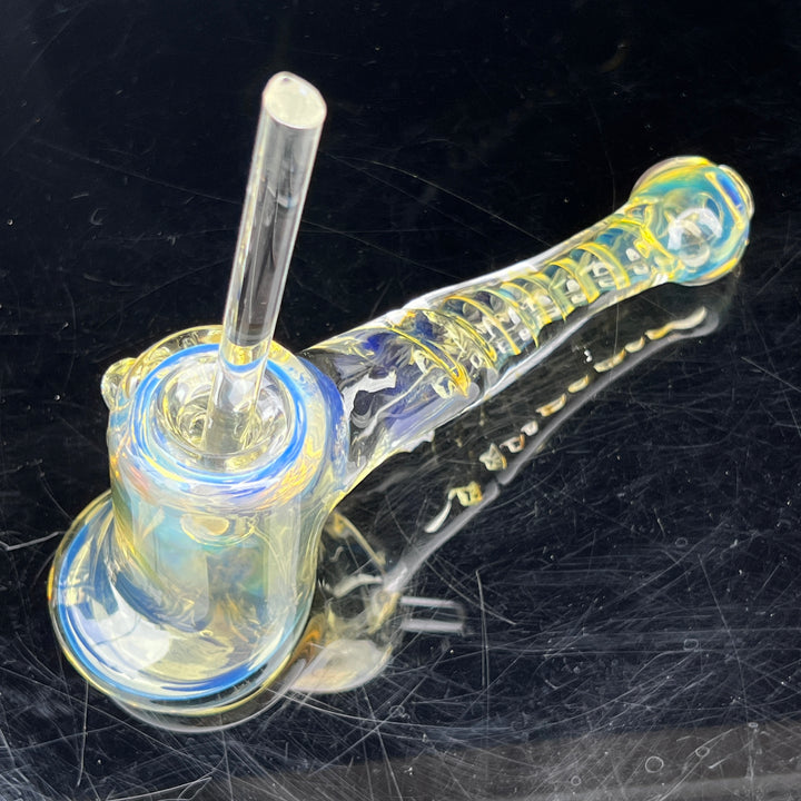 Silver Fumed Hash Hammer Glass Pipe Crondo Glassics   