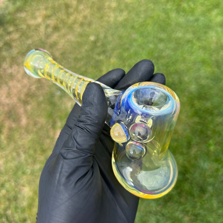 Silver Fumed Hash Hammer Glass Pipe Crondo Glassics   