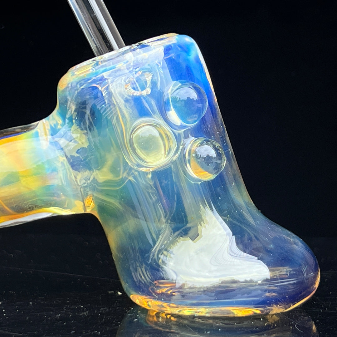 Silver Fumed Hash Hammer Glass Pipe Crondo Glassics   