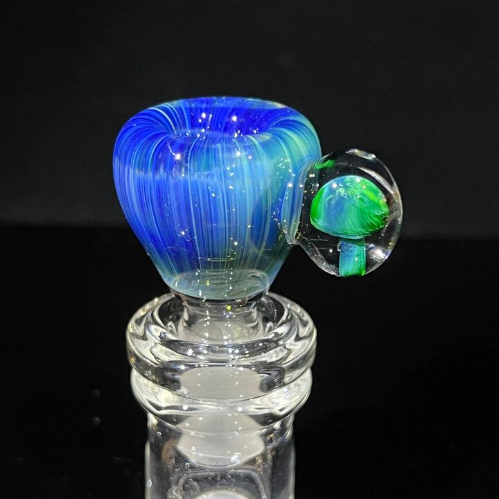 14mm Deep Ocean Mushroom PullSlide Accessory Beezy Glass   