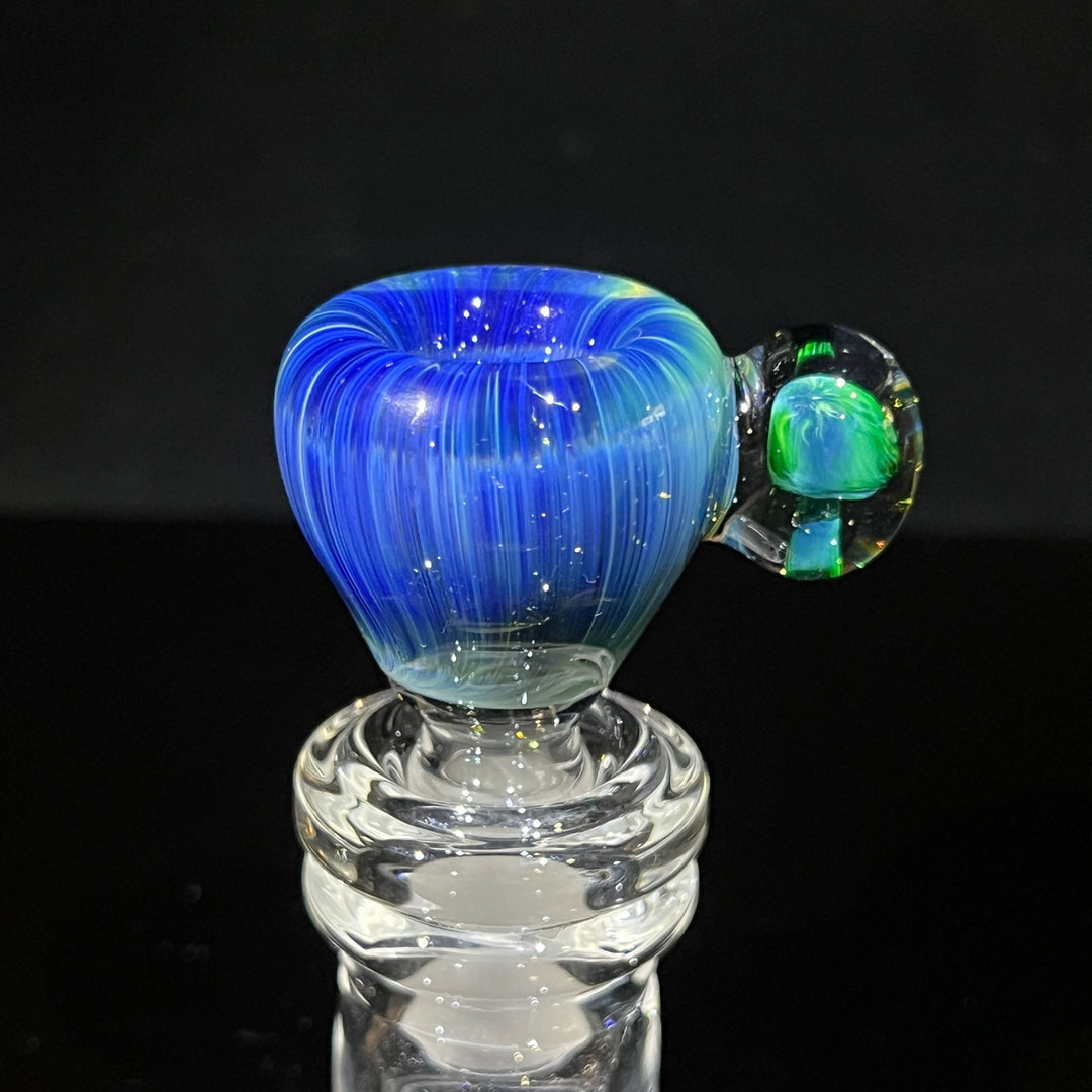 14mm Deep Ocean Mushroom PullSlide Accessory Beezy Glass   