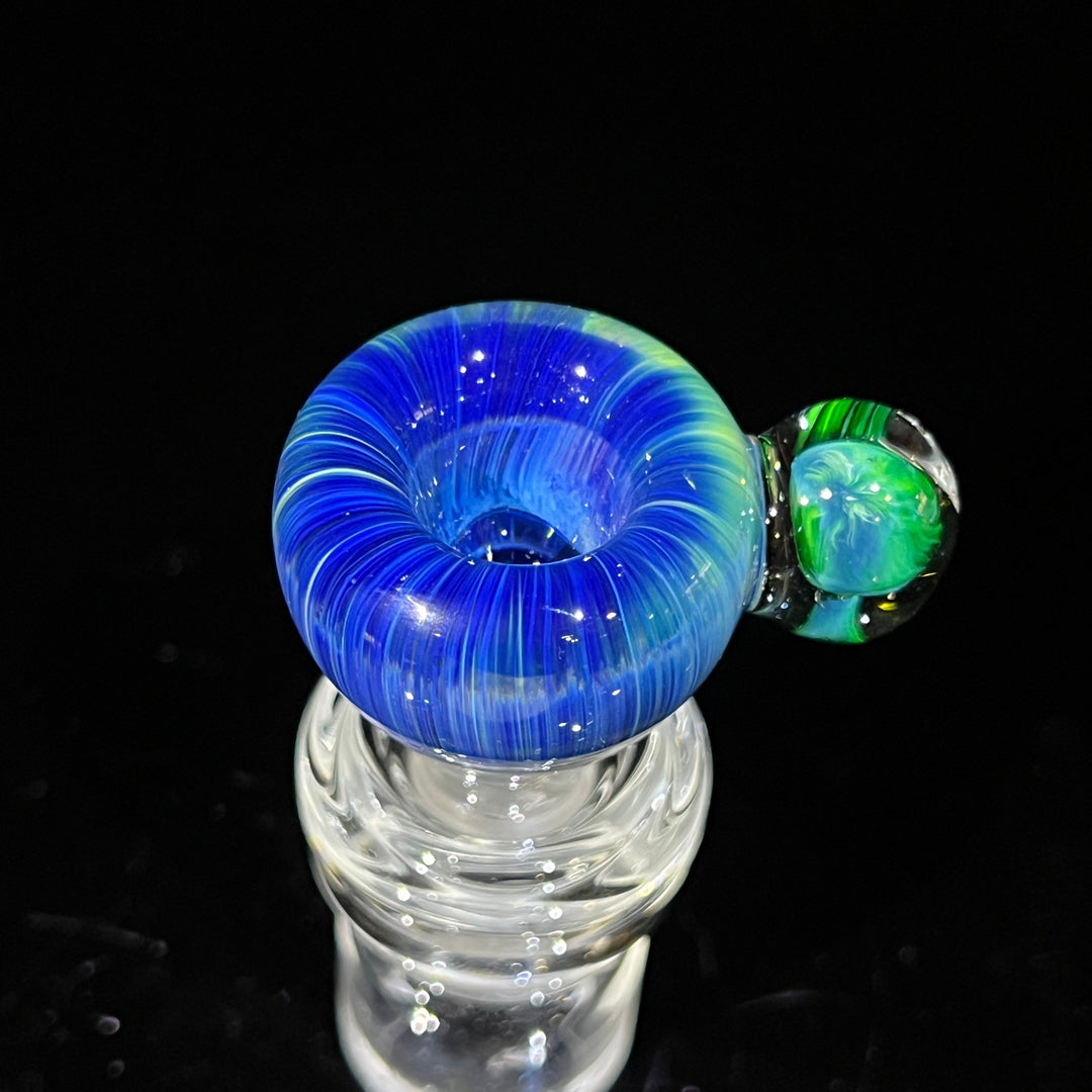 14mm Deep Ocean Mushroom PullSlide Accessory Beezy Glass   