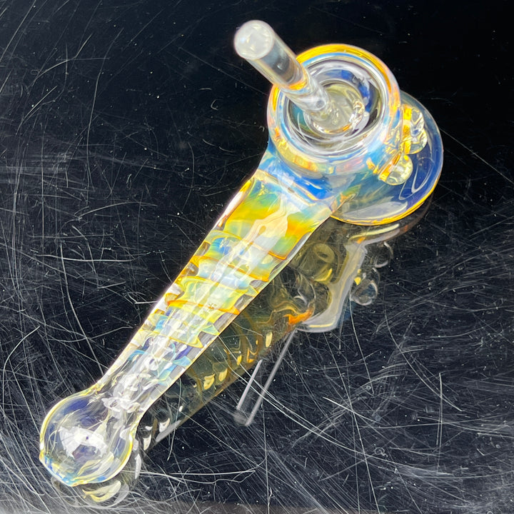 Silver Fumed Hash Hammer Glass Pipe Crondo Glassics   