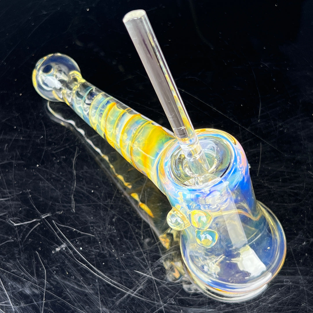 Silver Fumed Hash Hammer Glass Pipe Crondo Glassics   