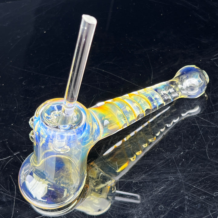 Silver Fumed Hash Hammer Glass Pipe Crondo Glassics   