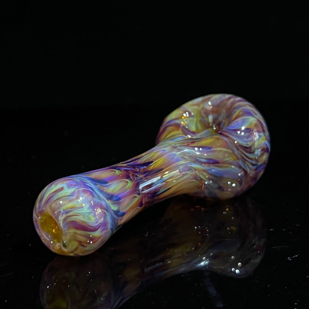 Multi-colored Purple Pipe Glass Pipe Jedi Glassworks   