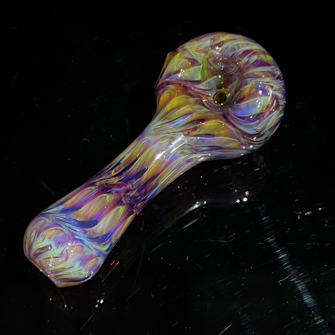 Multi-colored Purple Pipe Glass Pipe Jedi Glassworks   