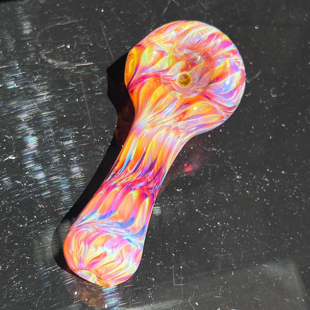 Multi-colored Purple Pipe Glass Pipe Jedi Glassworks   