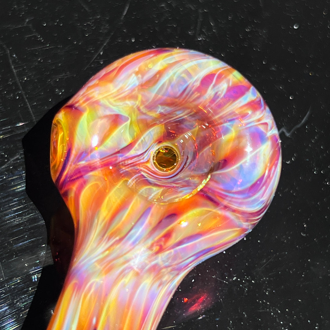 Multi-colored Purple Pipe Glass Pipe Jedi Glassworks   