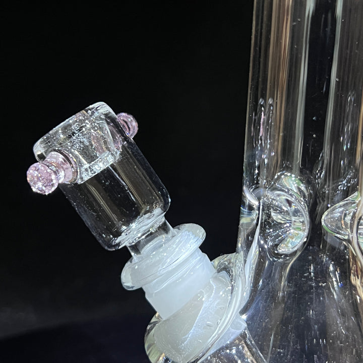 10" Mushroom Beaker Bong + Pullslide Combo Glass Pipe Mary Jane's Glass   