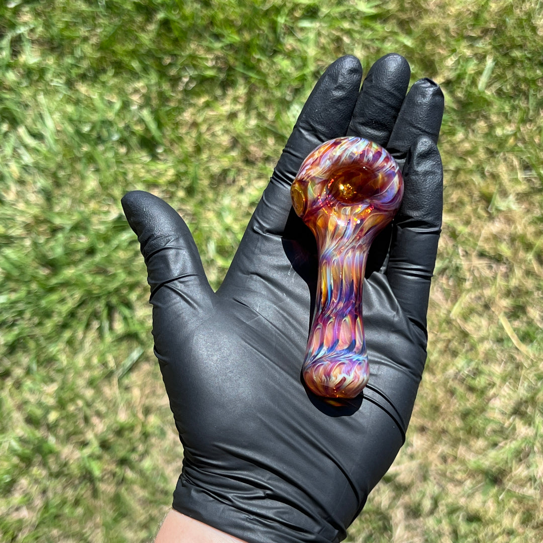 Multi-colored Purple Pipe Glass Pipe Jedi Glassworks   