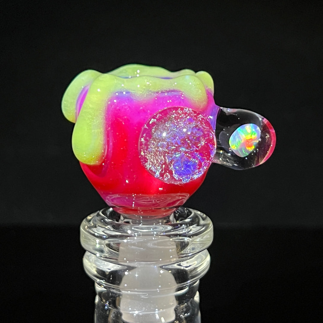 14mm Hot Pink Slime Opal PullSlide Accessory Beezy Glass   