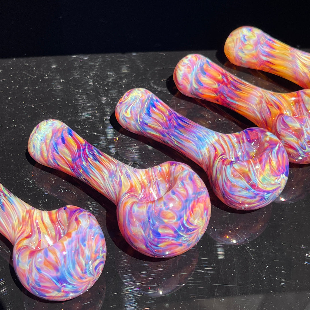 Multi-colored Purple Pipe Glass Pipe Jedi Glassworks   