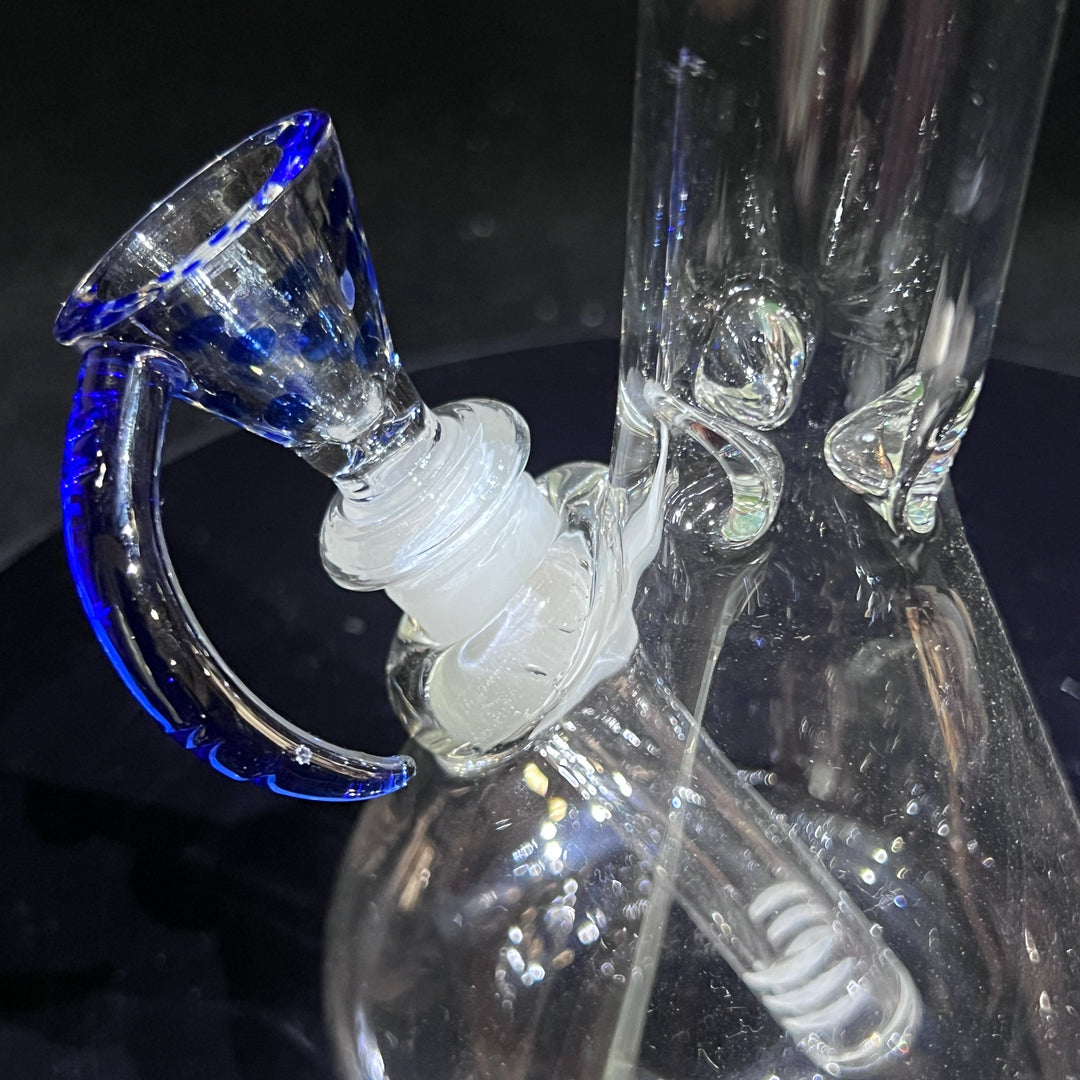 10" Mushroom Beaker Bong + Pullslide Combo Glass Pipe Mary Jane's Glass   