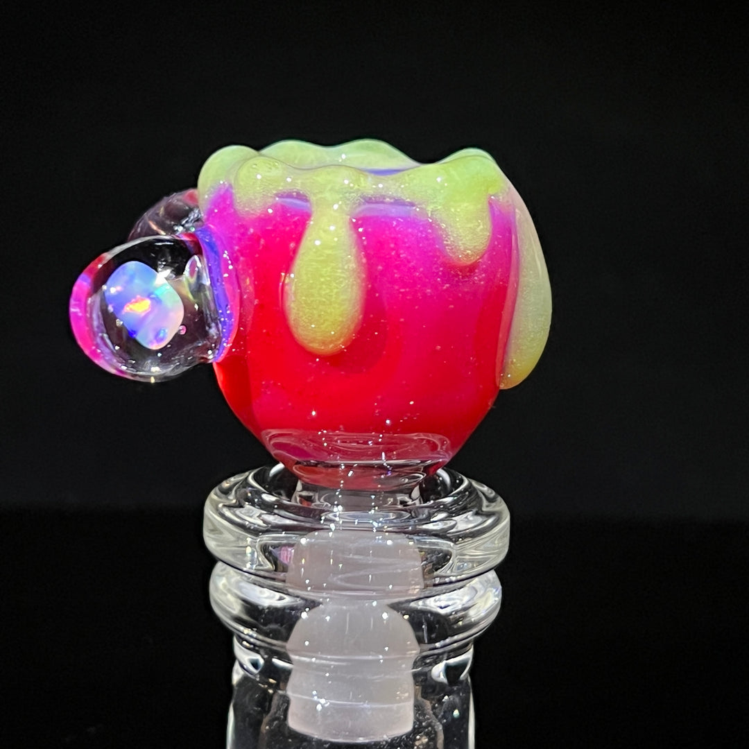 14mm Hot Pink Slime Opal PullSlide Accessory Beezy Glass   