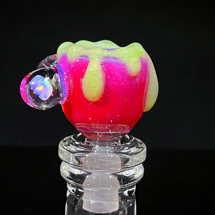 14mm Hot Pink Slime Opal PullSlide Accessory Beezy Glass   