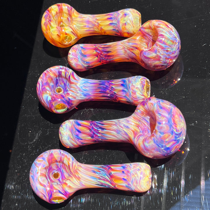 Multi-colored Purple Pipe Glass Pipe Jedi Glassworks   