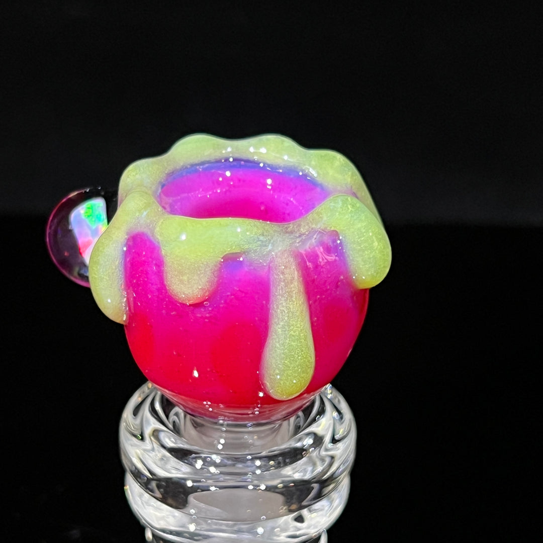 14mm Hot Pink Slime Opal PullSlide Accessory Beezy Glass   