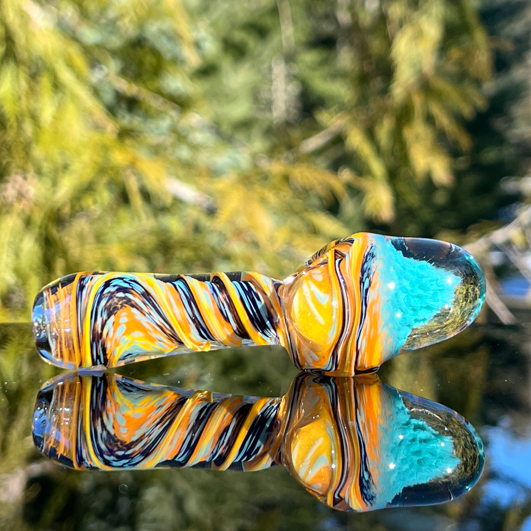 Tropical Surge Alien Brain Honeycomb Pipe Glass Pipe Plug a Nug