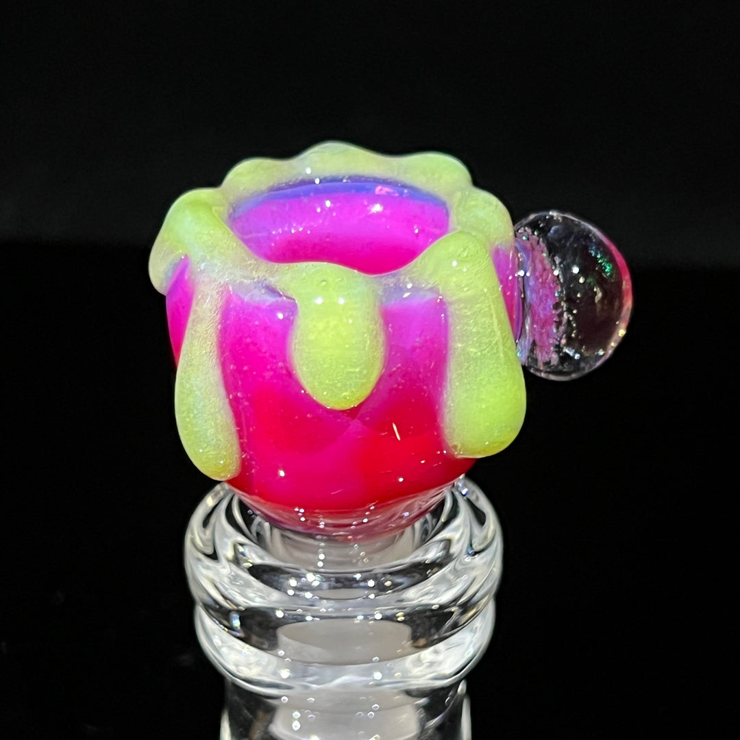 14mm Hot Pink Slime Opal PullSlide Accessory Beezy Glass   