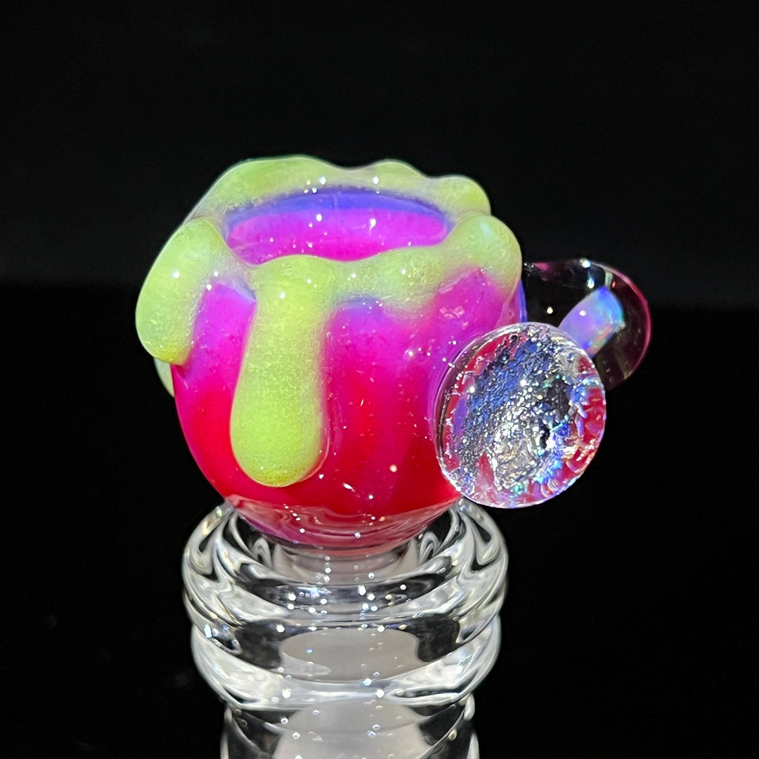 14mm Hot Pink Slime Opal PullSlide Accessory Beezy Glass   