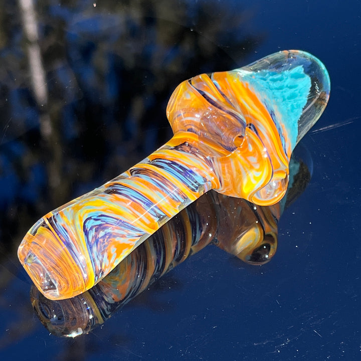 Tropical Surge Alien Brain Honeycomb Pipe Glass Pipe Plug a Nug