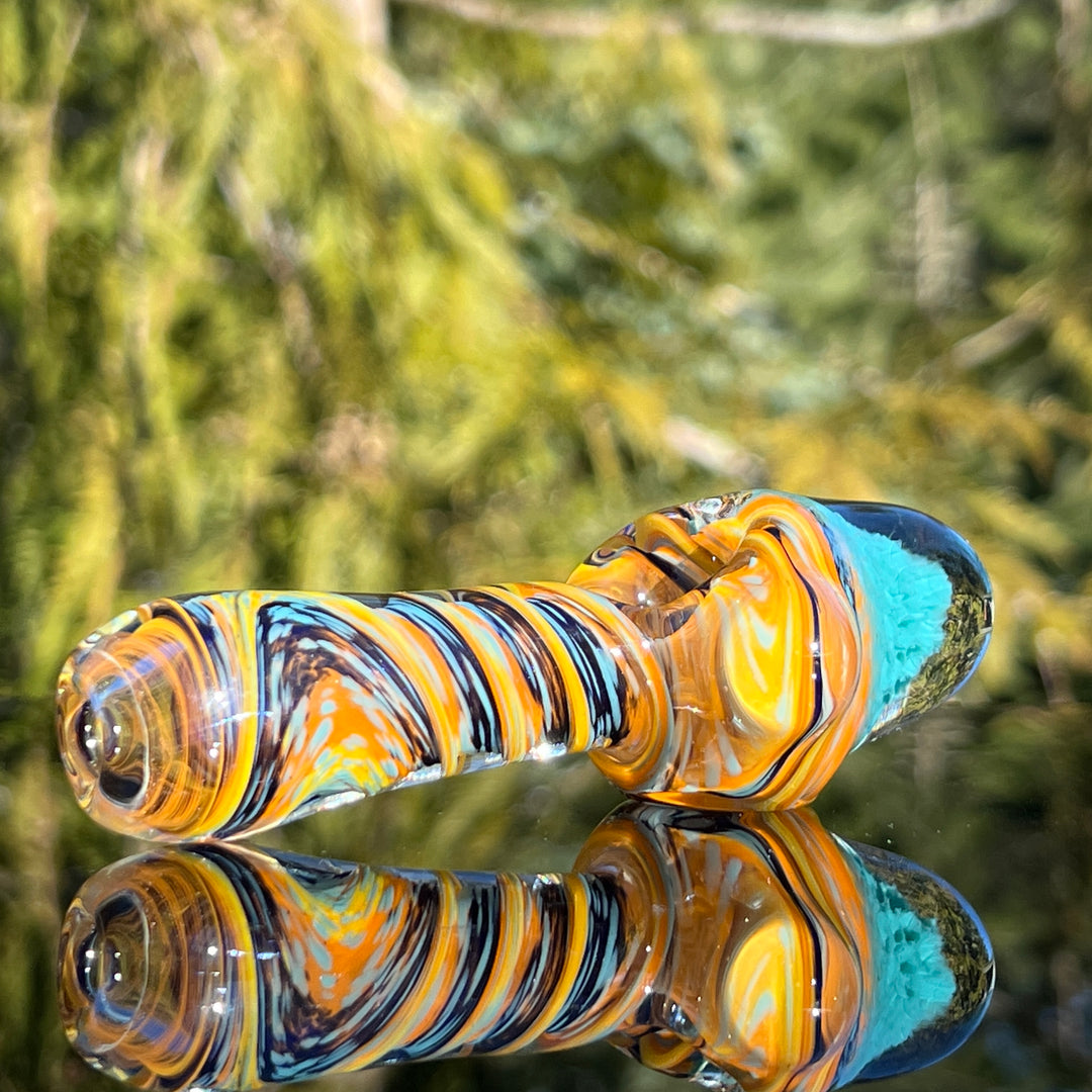 Tropical Surge Alien Brain Honeycomb Pipe Glass Pipe Plug a Nug