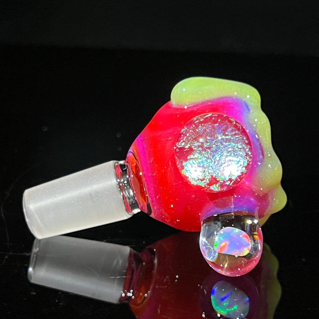 14mm Hot Pink Slime Opal PullSlide Accessory Beezy Glass   