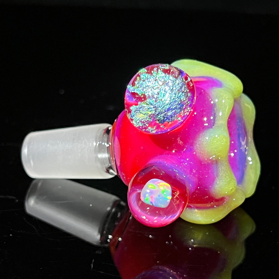 14mm Hot Pink Slime Opal PullSlide Accessory Beezy Glass   