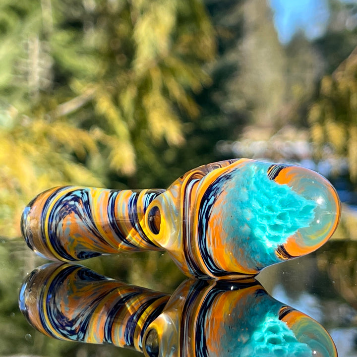 Tropical Surge Alien Brain Honeycomb Pipe Glass Pipe Plug a Nug