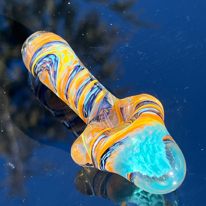 Tropical Surge Alien Brain Honeycomb Pipe Glass Pipe Plug a Nug