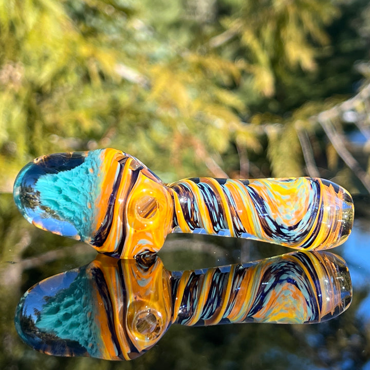 Tropical Surge Alien Brain Honeycomb Pipe Glass Pipe Plug a Nug