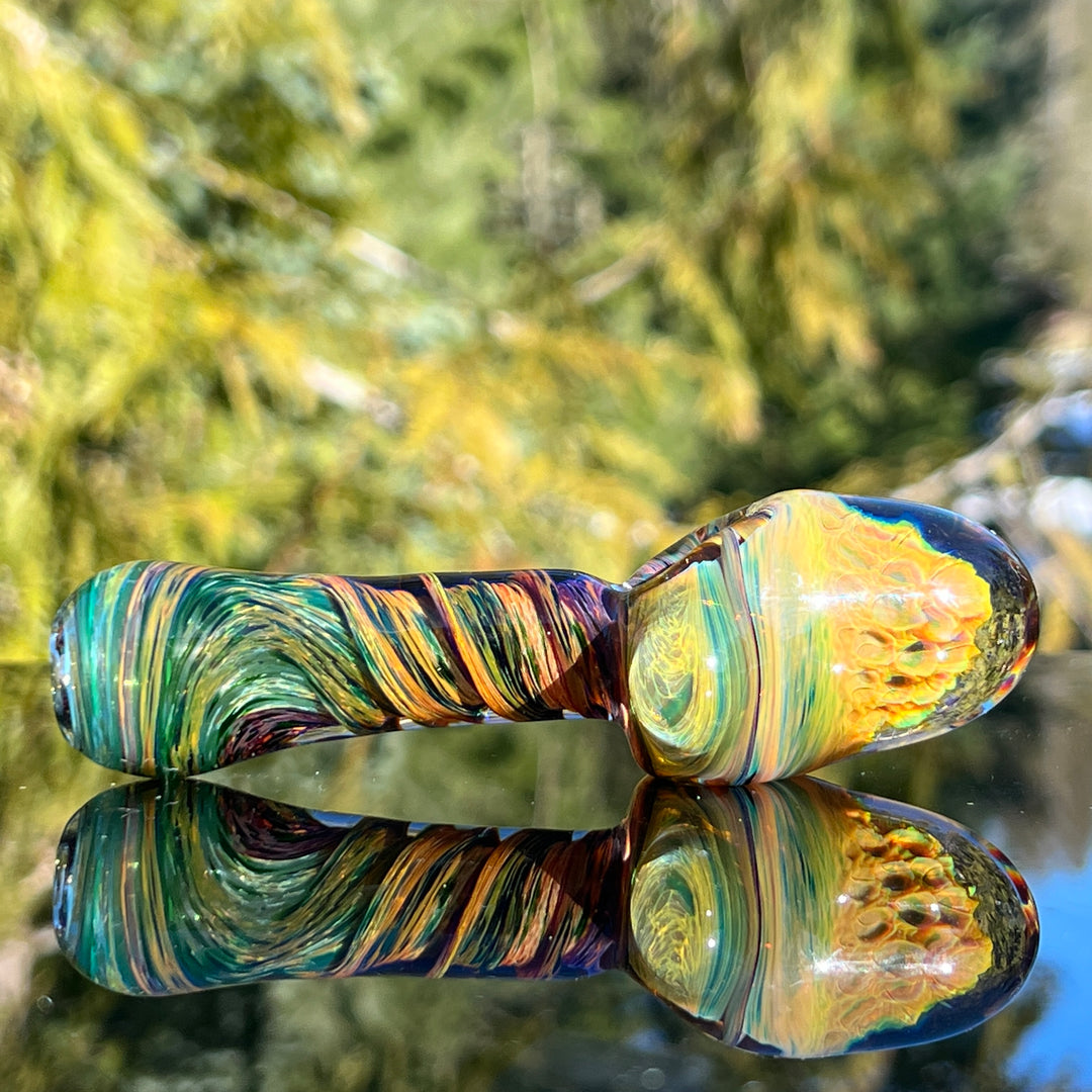 Irish Twist Alien Brain Honeycomb Pipe Glass Pipe Plug a Nug