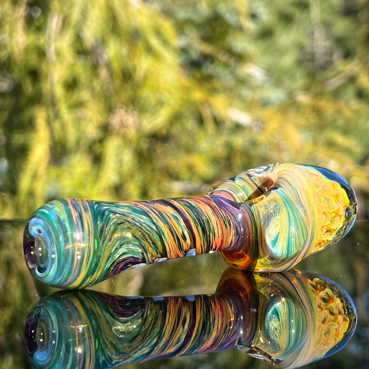 Irish Twist Alien Brain Honeycomb Pipe Glass Pipe Plug a Nug