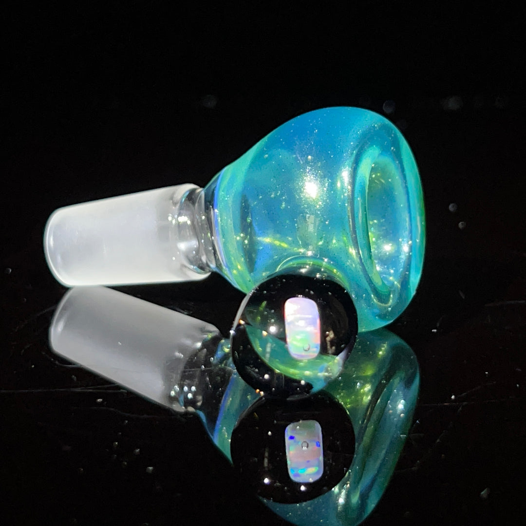 14mm Green Aventurine Opal PullSlide Accessory Beezy Glass   