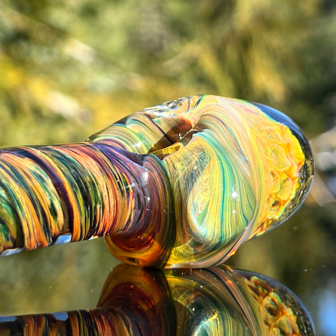 Irish Twist Alien Brain Honeycomb Pipe Glass Pipe Plug a Nug