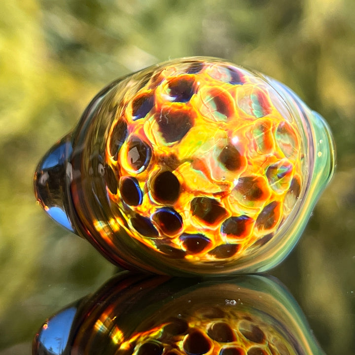 Irish Twist Alien Brain Honeycomb Pipe Glass Pipe Plug a Nug