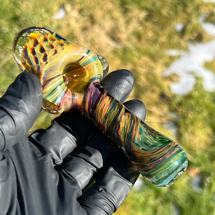 Irish Twist Alien Brain Honeycomb Pipe Glass Pipe Plug a Nug