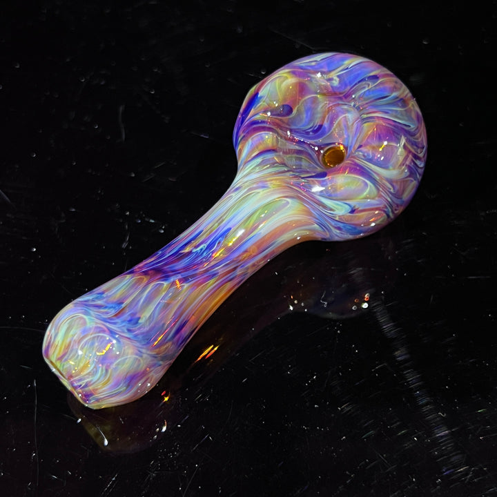 Multi-colored Purple Pipe Glass Pipe Jedi Glassworks   