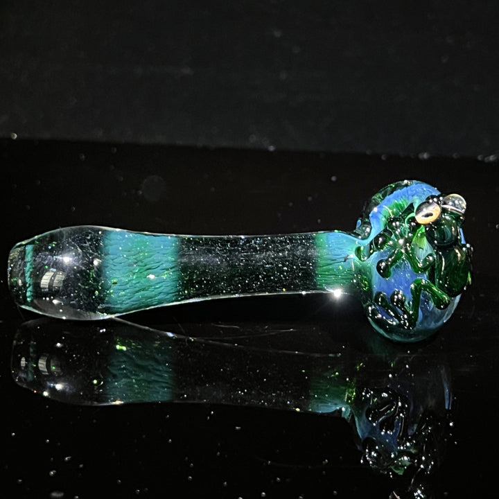 Green Frog Spoon Glass Pipe Beezy Glass   