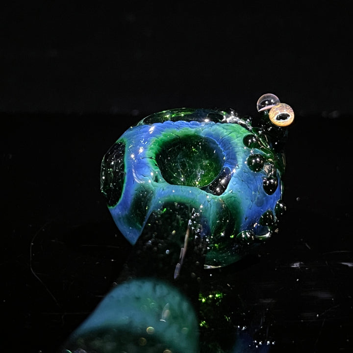 Green Frog Spoon Glass Pipe Beezy Glass   