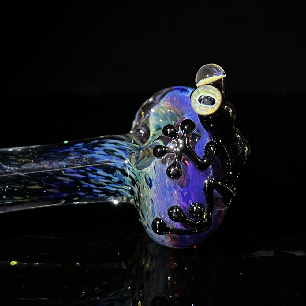 Purple Magic Frog Spoon Glass Pipe Beezy Glass   