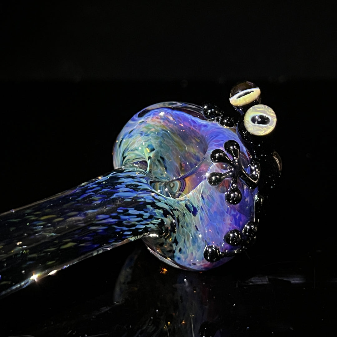 Purple Magic Frog Spoon Glass Pipe Beezy Glass   