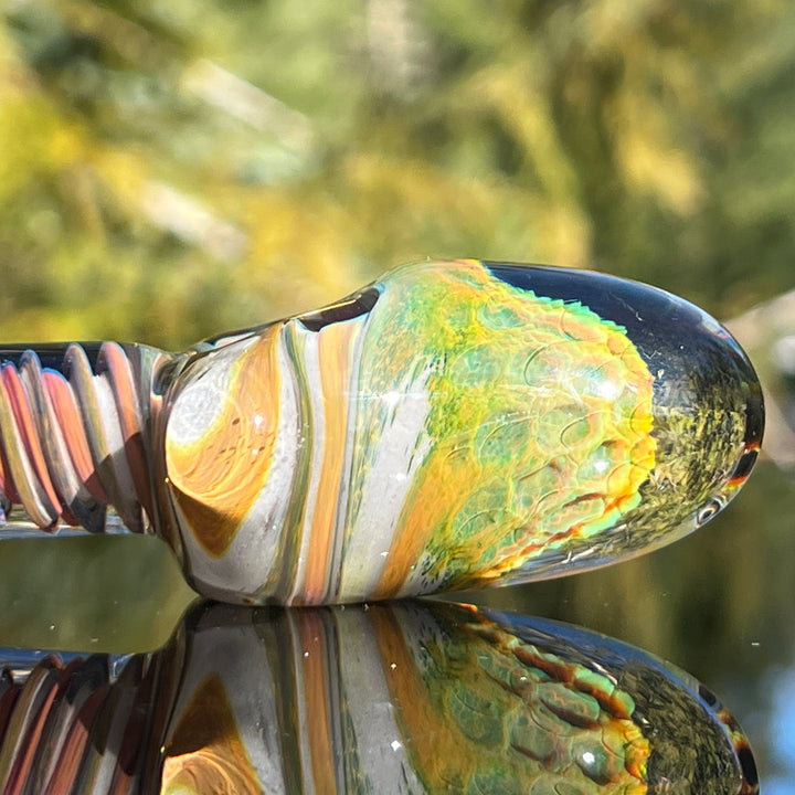 Peat Bog Alien Brain Honeycomb Pipe Glass Pipe Plug a Nug