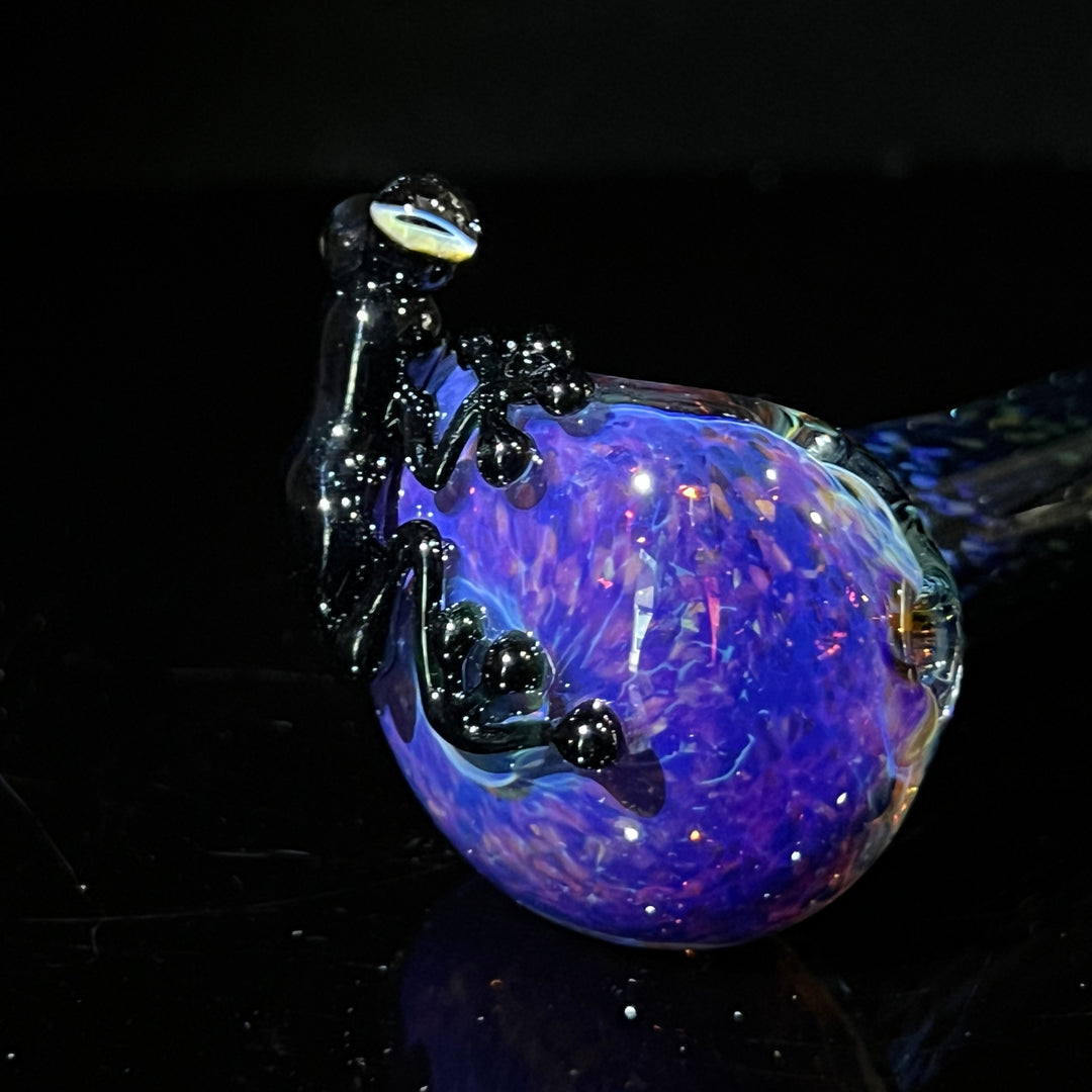 Purple Magic Frog Spoon Glass Pipe Beezy Glass   