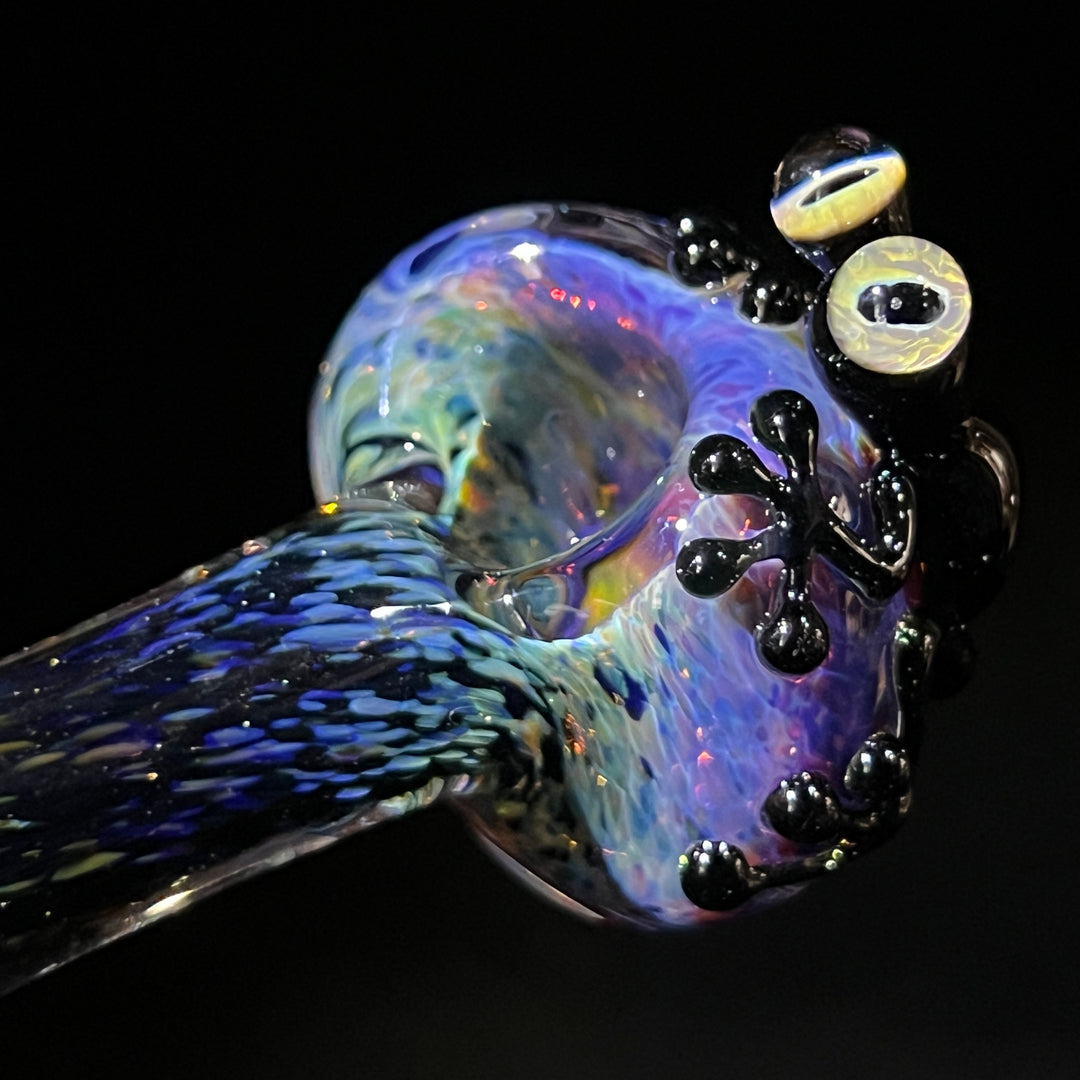 Purple Magic Frog Spoon Glass Pipe Beezy Glass   